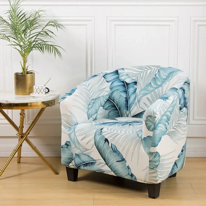 Club Chair Cover Floral Print SOLIVIA