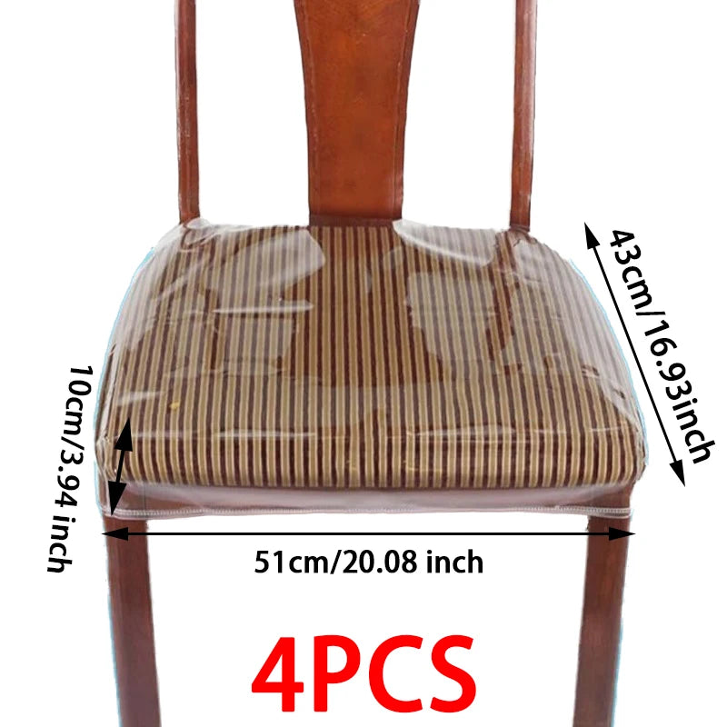 PVC Chair Seat Protector Set of 4 TRANVIA