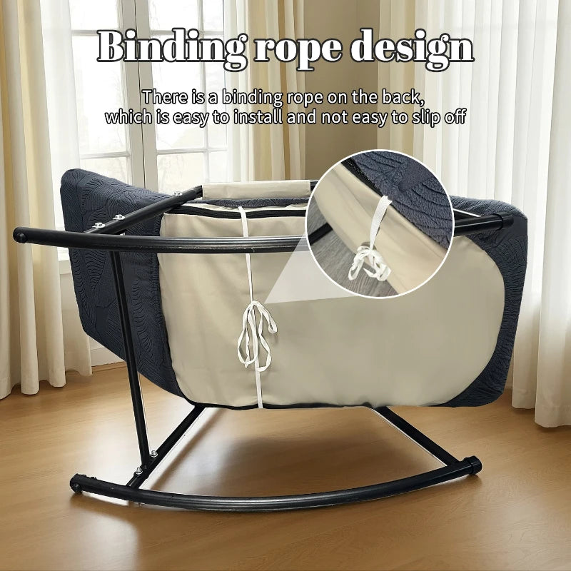 Rocking Chair Slipcover Polyester ARMOYA