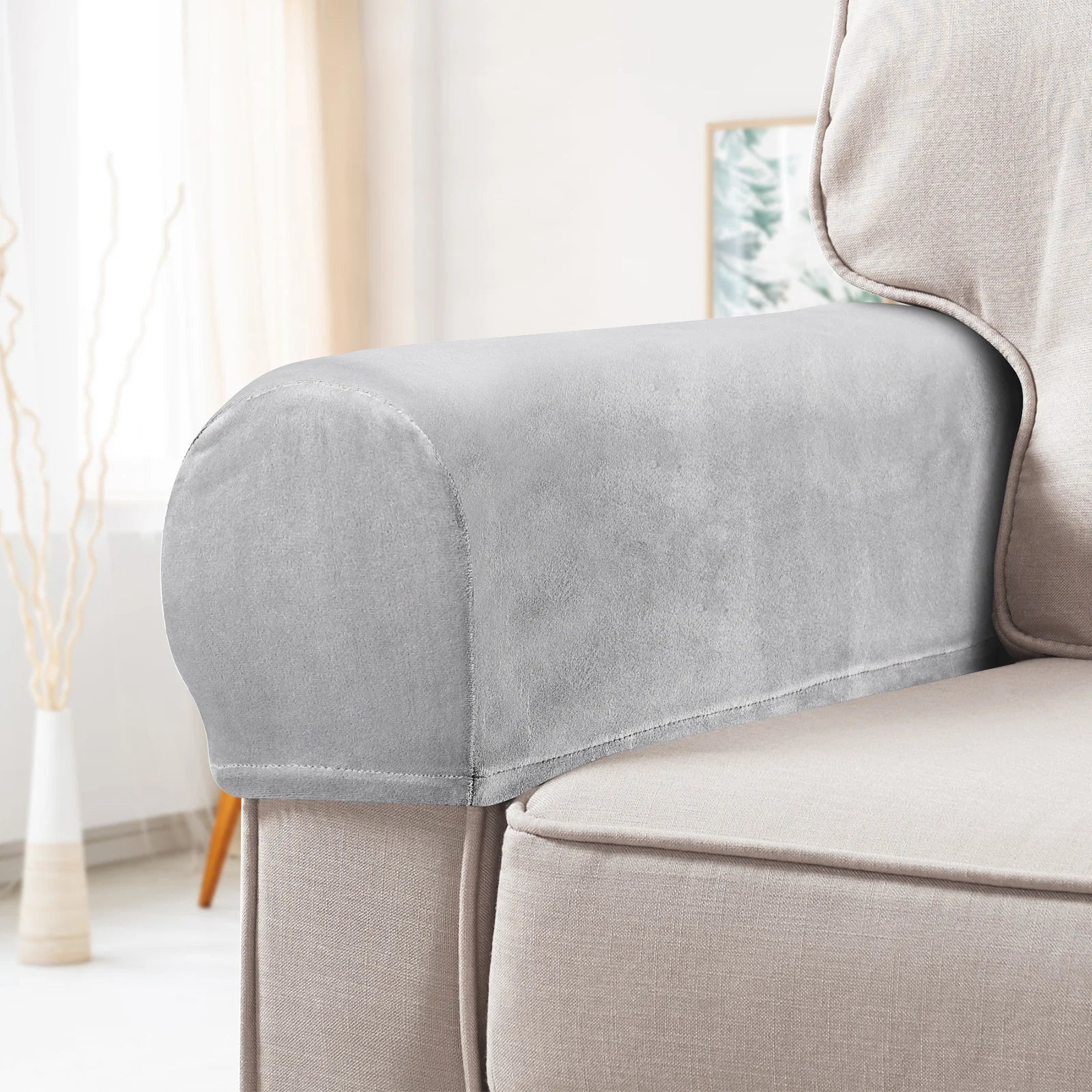 Sofa Armrest Covers Velvet ARMIVI