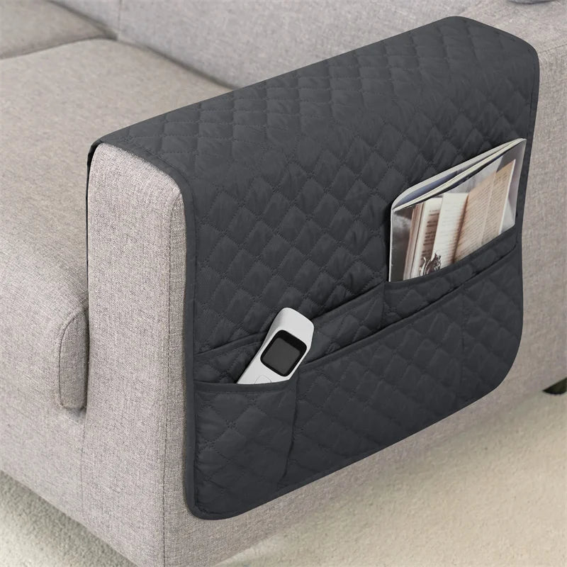 Sofa Armrest Cover with Pockets Polyester SOLVIRA