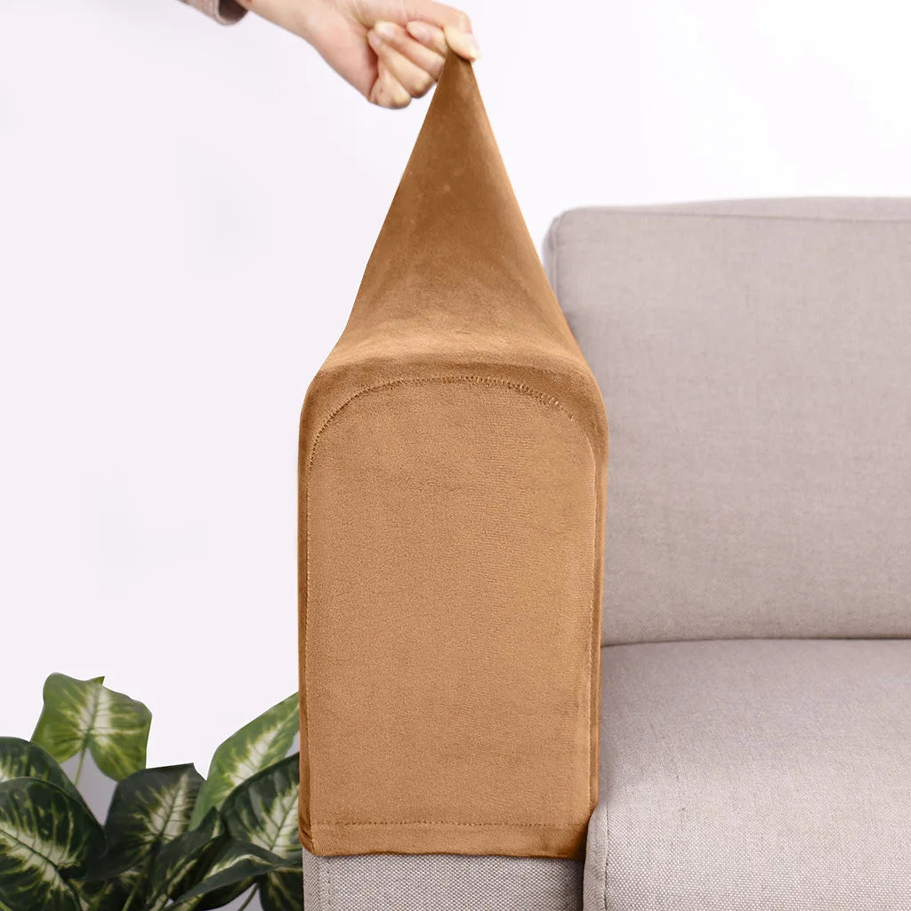 Sofa Armrest Cover Velvet Solid SILORAM