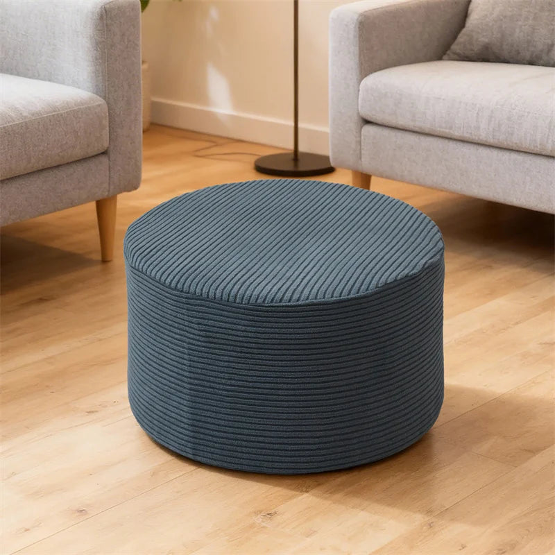 Ottoman Stool Cover Stretch Jacquard VALORIN
