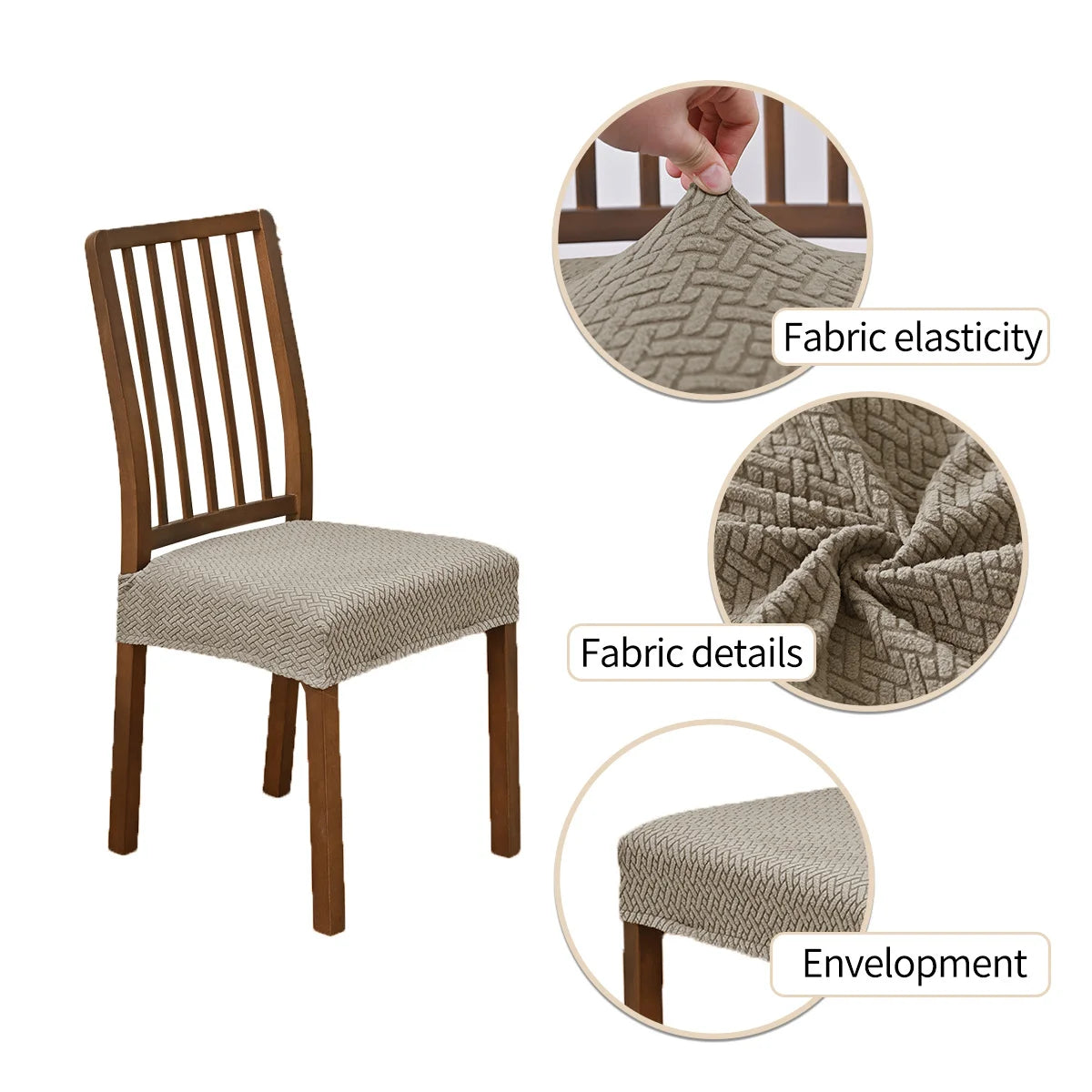 Stool Cover Jacquard Elastic LIVENA