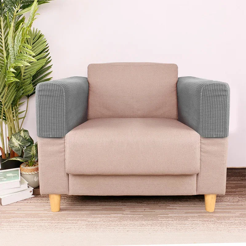 Sofa Armrest Covers Fleece Set of 2 SOLVENA