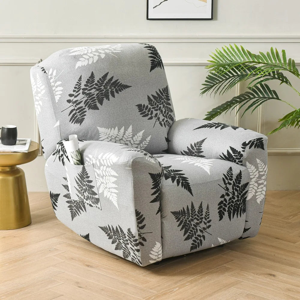 Recliner Slipcover Floral Pocket Set RELMIVA