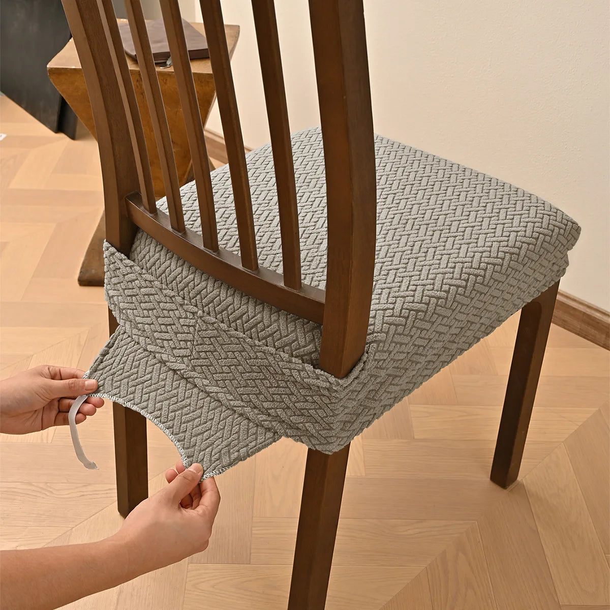 Dining Chair Seat Cushion Cover Jacquard JADAVIA