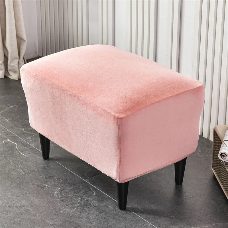 Wingback Chair Cover Velvet Stretch VELINAR
