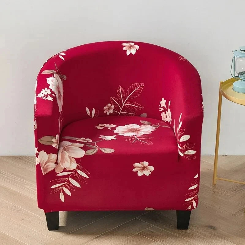 Club Chair Cover Floral Print SOLIVIA