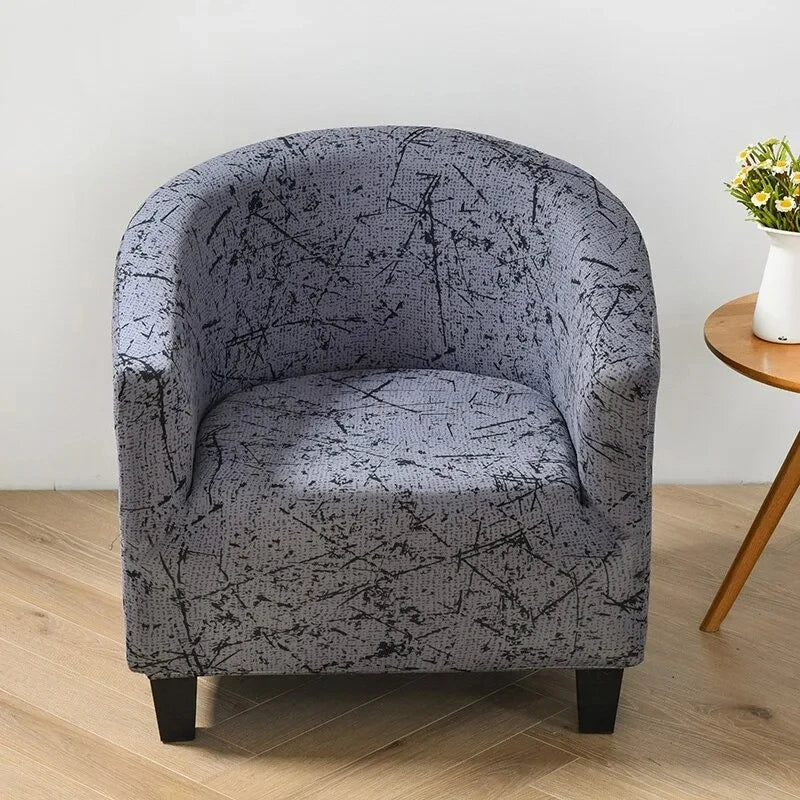 Club Chair Cover Floral Print SOLIVIA