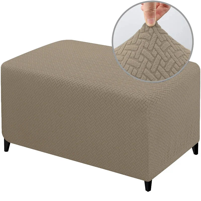 Ottoman Slipcover Stretch Spandex SOLENIA