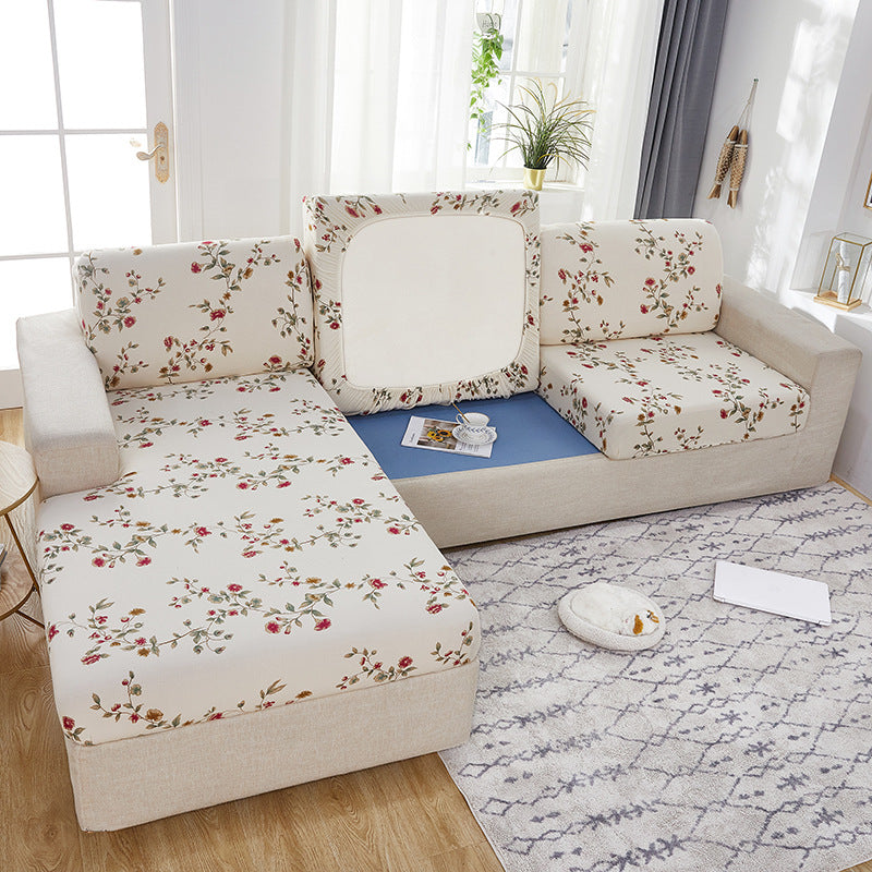 Sofa Seat Cover Stretchable Polyester LUCETTE Printing Spring Dawn-Single Length 50 63
