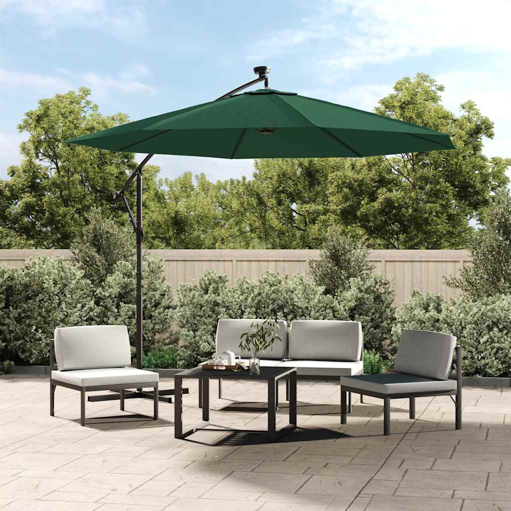 Parasol Replacement Cover UV-Resistant ELODIE Green-350 cm