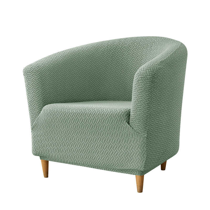 Accent Chair Cover Stretch Jacquard CELINE 07 Matcha Green-Sofa Cover