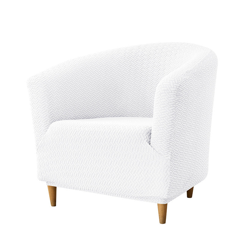 Accent Chair Cover Stretch Jacquard CELINE 23 Bleached-Sofa Cover