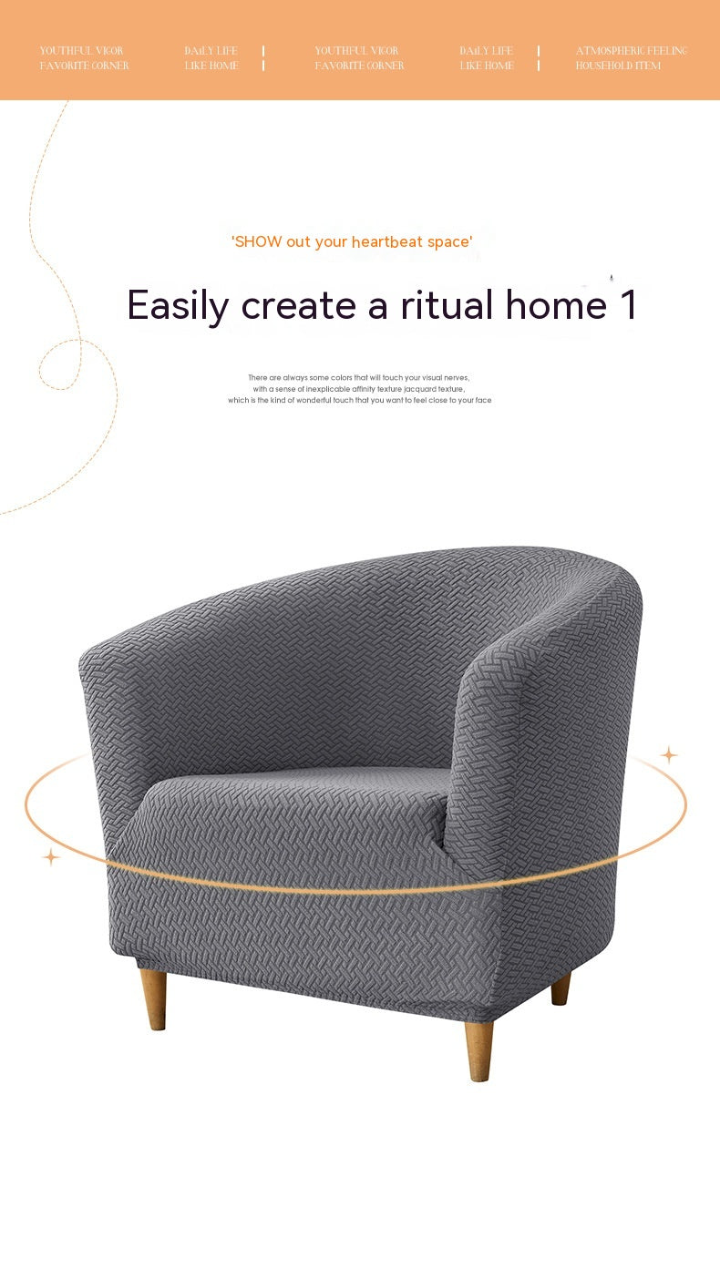 Accent Chair Cover Stretch Jacquard CELINE