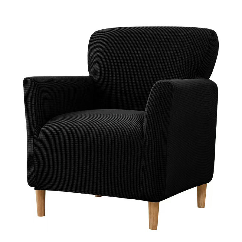 Accent Chair Cover Stretchable Elodie Black-Free Size