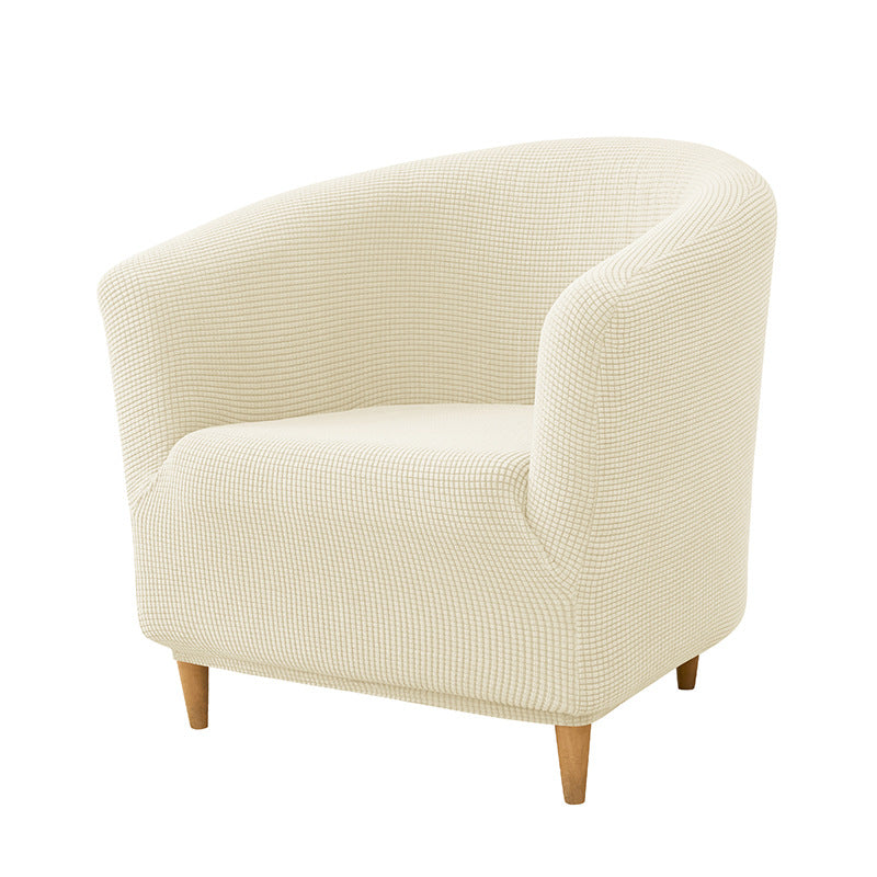 Accent Chair Cover Stretchable Polyester ELODIE 01 Beige-30x24x6cm