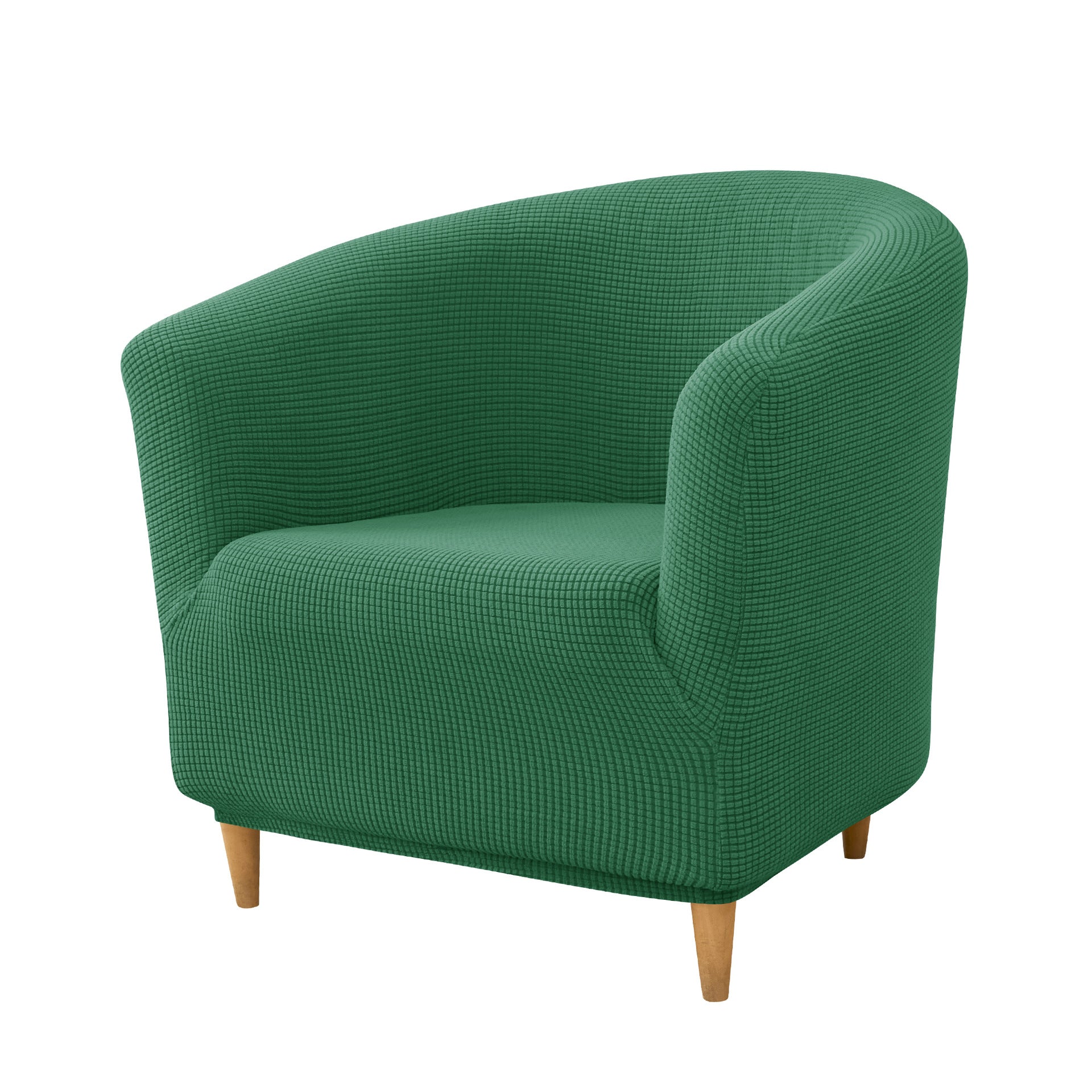 Accent Chair Cover Stretchable Polyester ELODIE 17 Dark Green-30x24x6cm