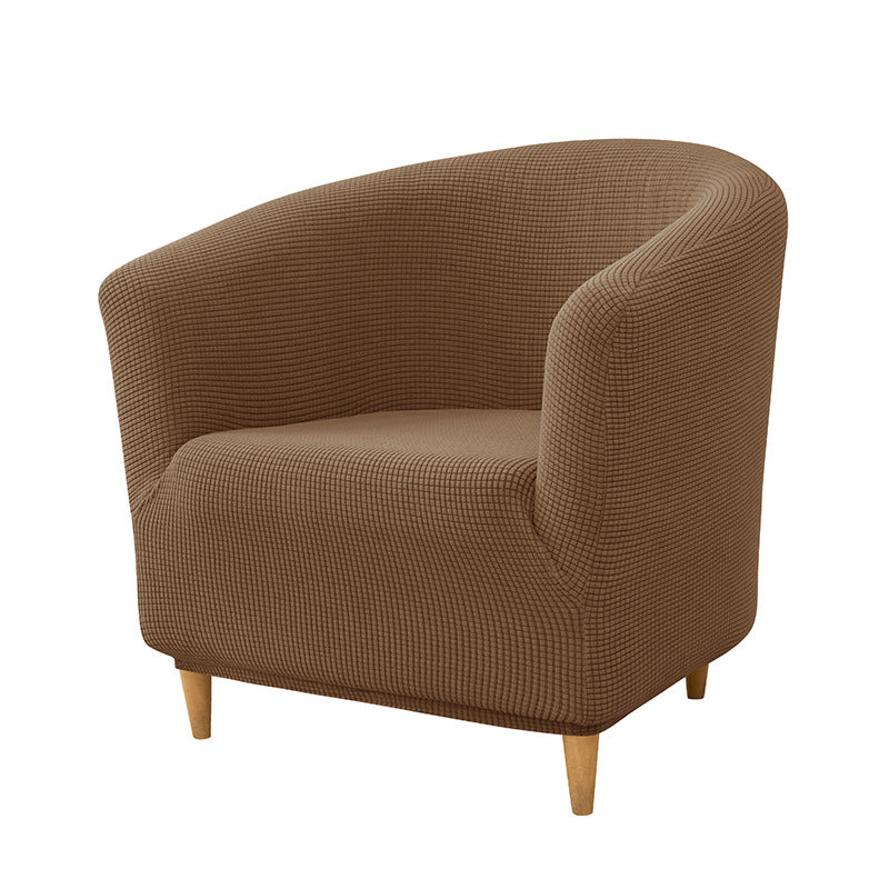 Accent Chair Cover Stretchable Polyester ELODIE 18 Deep Coffee-30x24x6cm