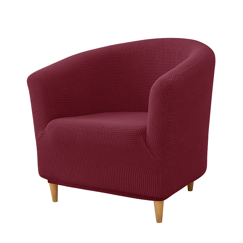 Accent Chair Cover Stretchable Polyester ELODIE 20 Wine Red-30x24x6cm