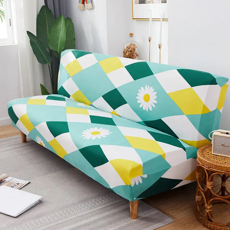 Armrest Covers Stretchable Polyester Nuvette Daisy-160to190