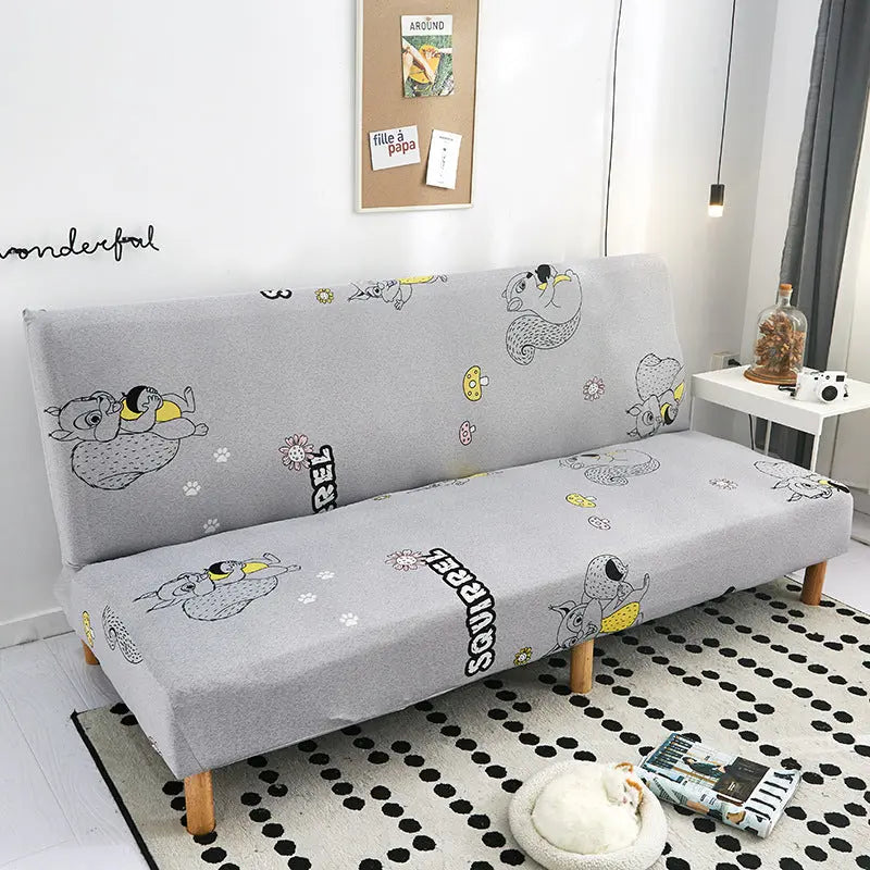 Armrest Covers Stretchable Polyester Nuvette Little Squirrels-160to190