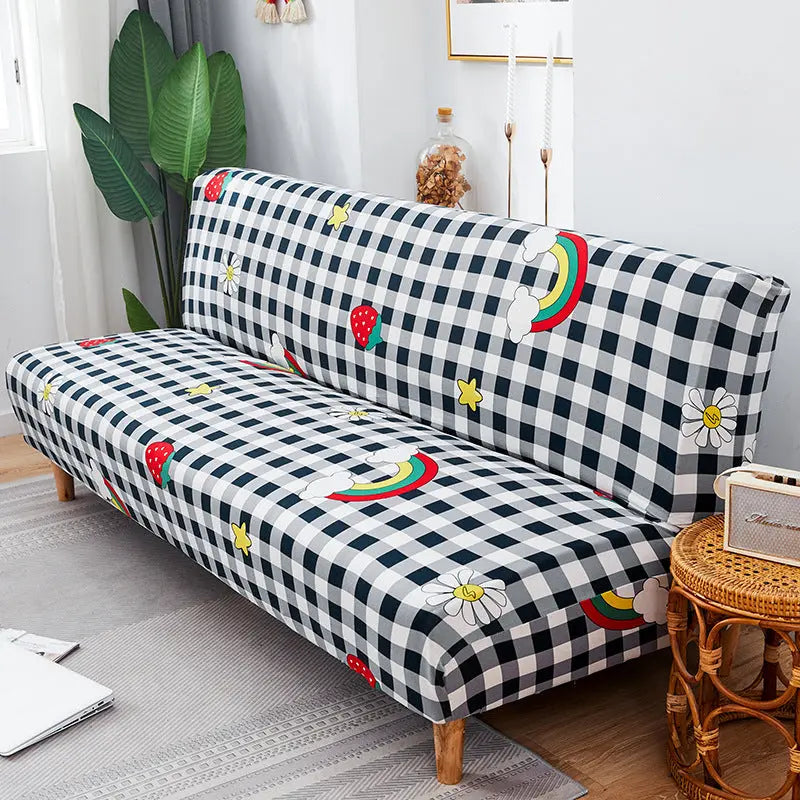 Armrest Covers Stretchable Polyester Nuvette Rainbow Strawberry-160to190
