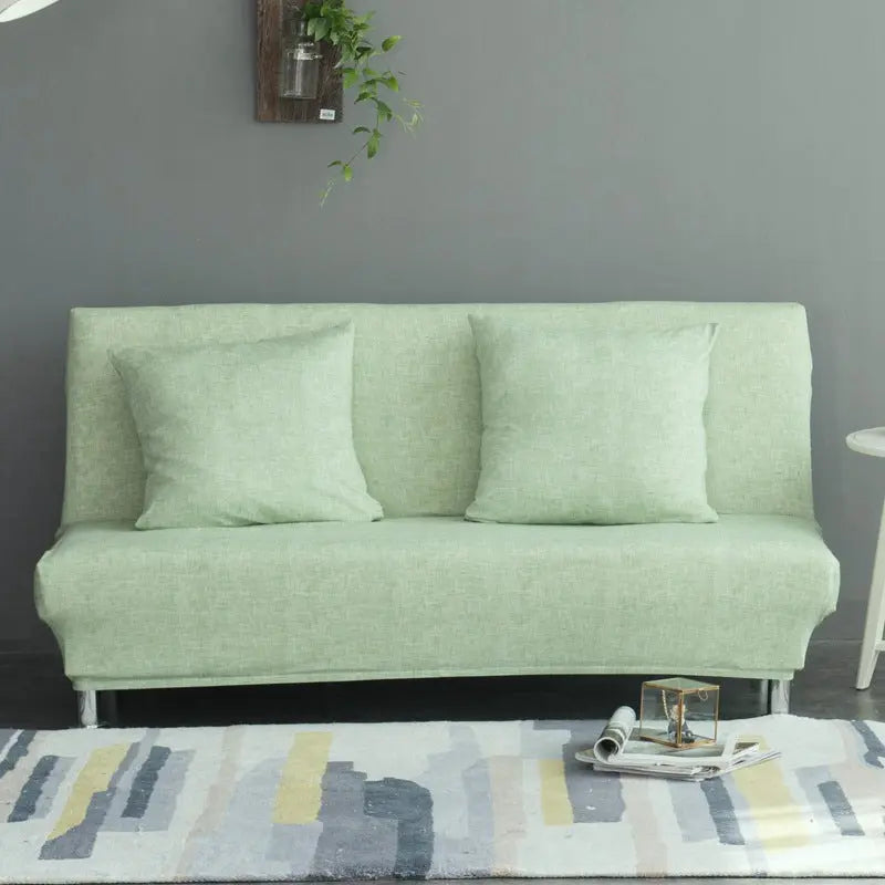 Armrest & Cushion Covers Linen Slipcover LUMIEUX Grass green-120 to 155cm