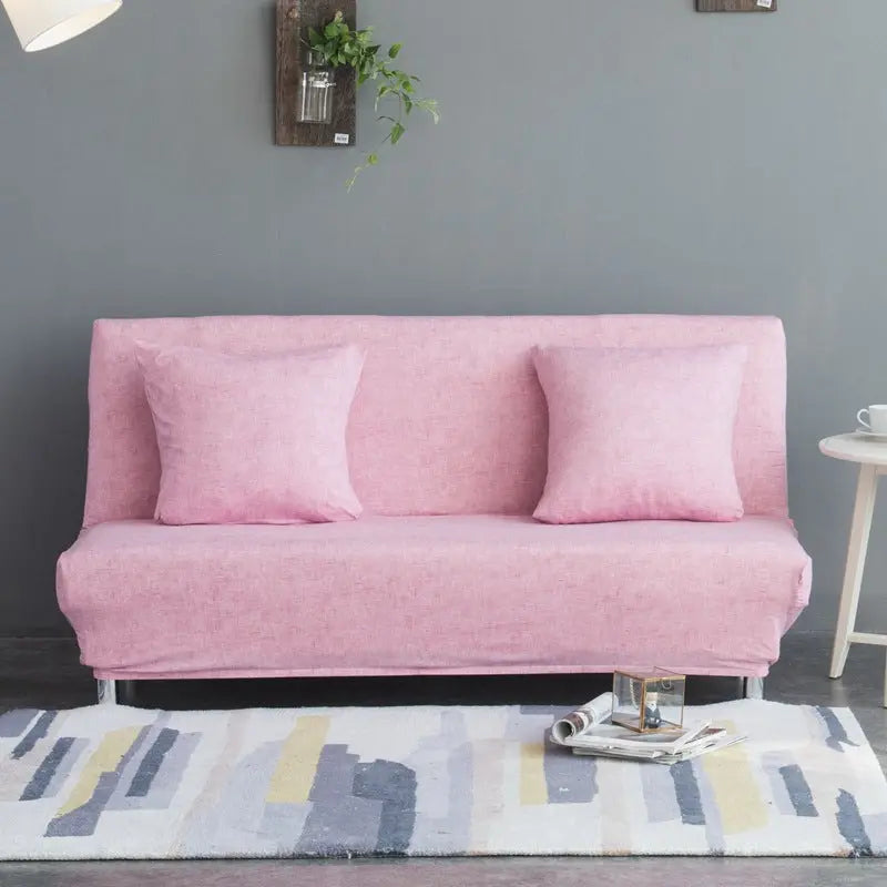 Armrest & Cushion Covers Linen Slipcover LUMIEUX Pink-120 to 155cm