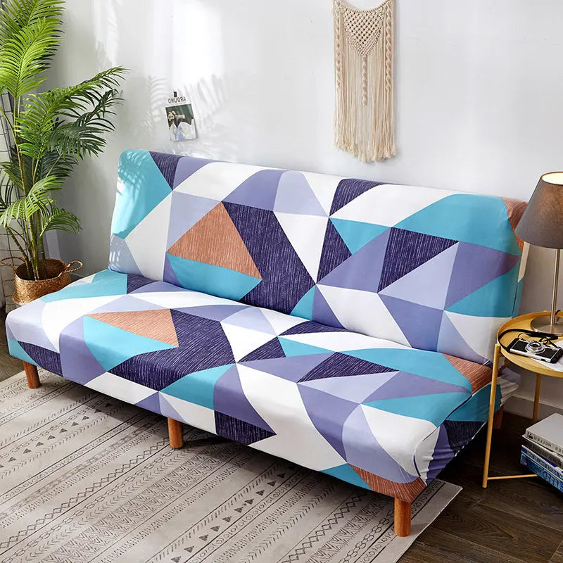 Armrest & Cushion Covers Minimalist Geometric LUMINAIRE Blue-190to210cm