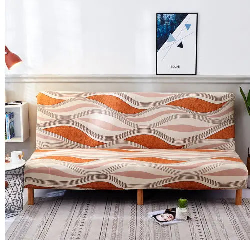 Armrest & Cushion Covers Nordic Milk Silk Luvéne Grey and orange-large