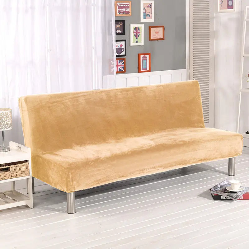 Armrest & Cushion Covers Plush Fitted Élodie Yellow Plush Thickening-Large Size 190to210cm