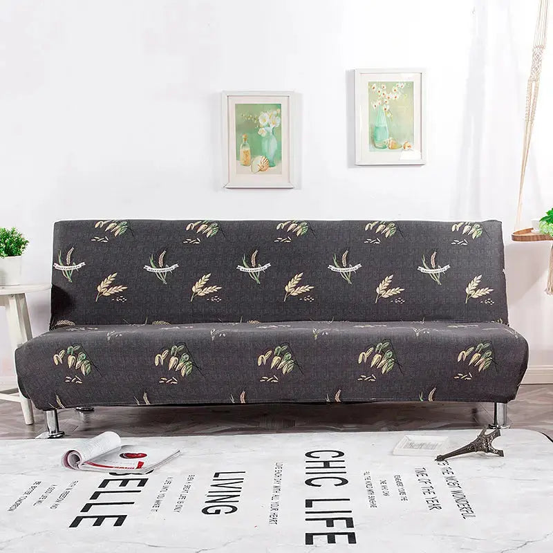 Armrest & Cushion Covers Stretch Sofa-Bed Eloise ArmyGreen-190x 230cm
