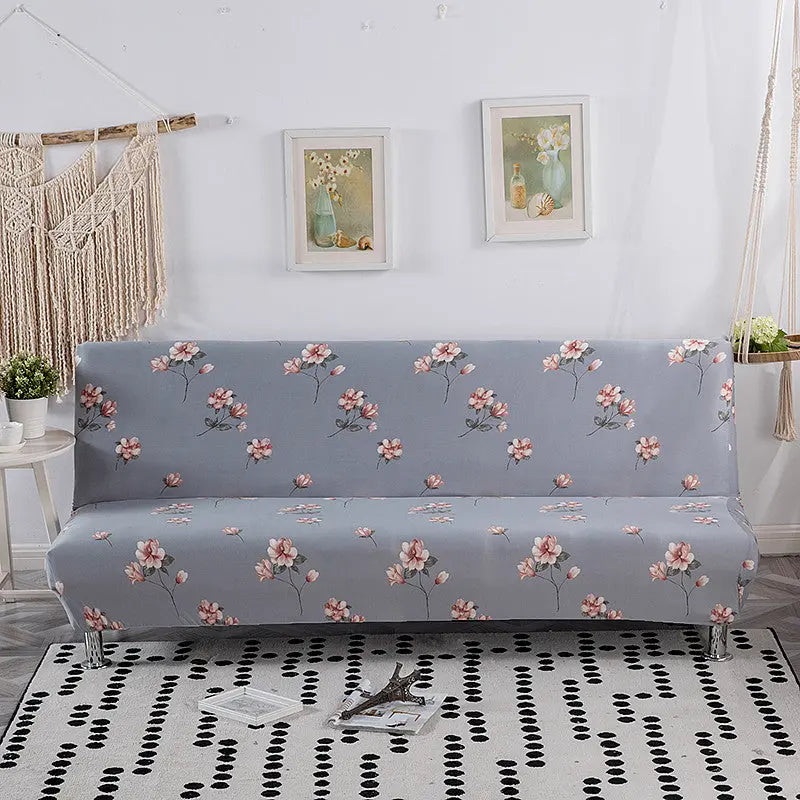 Armrest & Cushion Covers Stretch Sofa-Bed Eloise Transparent-100x 145cm