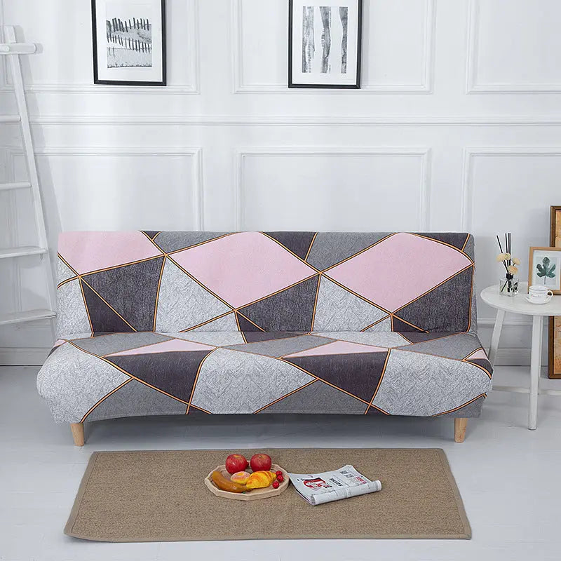 Armrest & Cushion Covers Stretchable Modern LUNETTE Colorful Geometry-Large Size