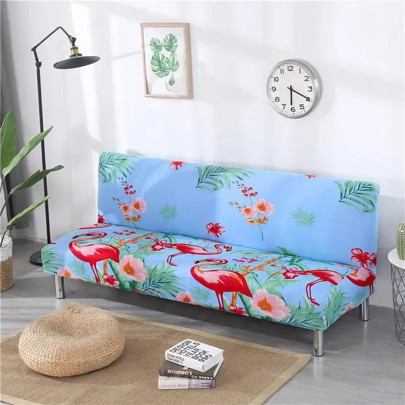 Armrest & Cushion Covers Stretchable Modern LUNETTE Flamingo-Large Size