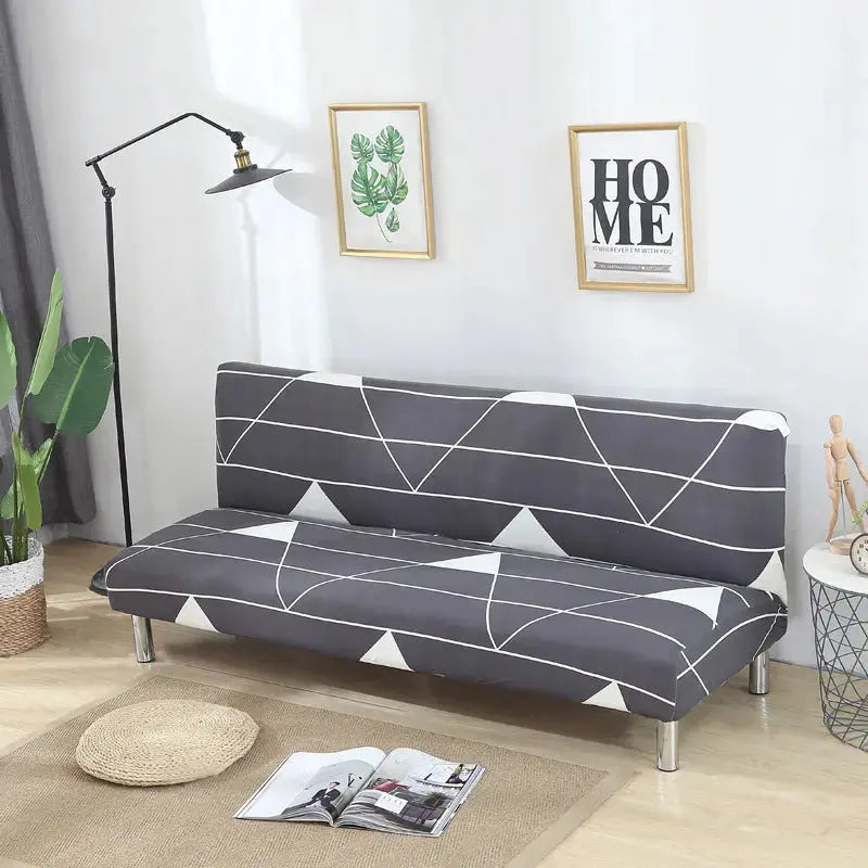Armrest & Cushion Covers Stretchable Modern LUNETTE Gray Space-Medium