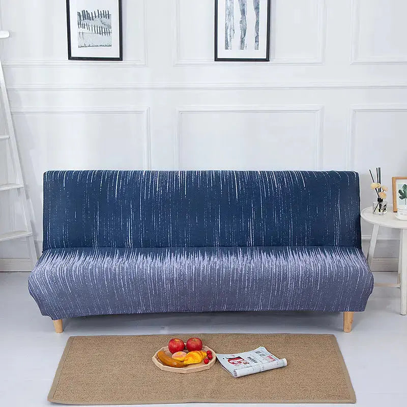 Armrest & Cushion Covers Stretchable Polyester LUMIELLE Blue Memory-Medium
