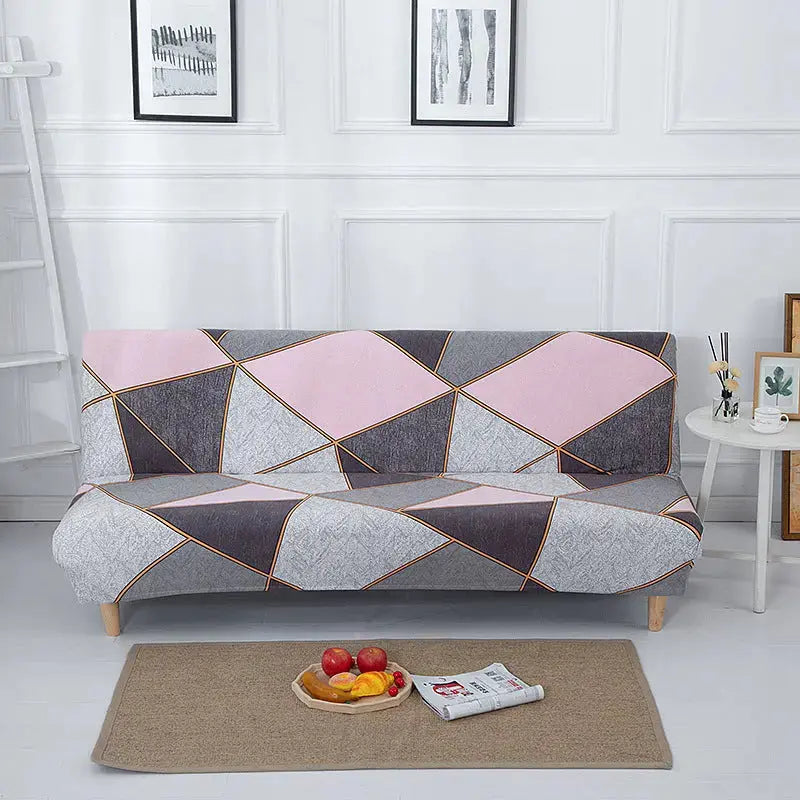 Armrest & Cushion Covers Stretchable Polyester LUMIELLE Colorful Geometry-Large Size