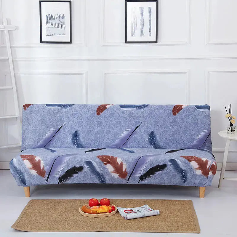 Armrest & Cushion Covers Stretchable Polyester LUMIELLE Feather Leaf Love Silk-Small