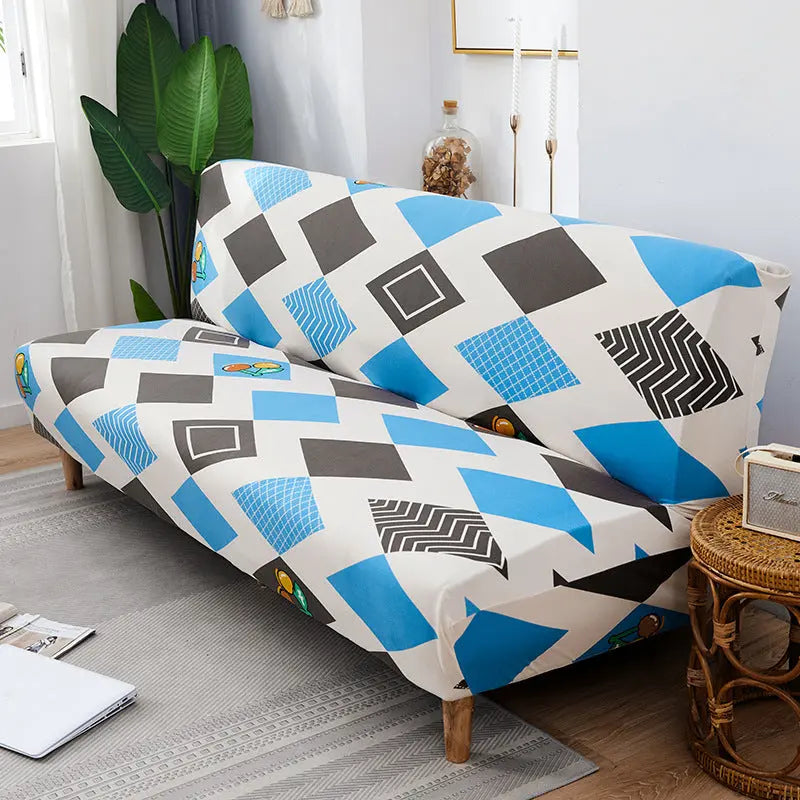 Armrest & Cushion Covers Stretchable Sereine Cherry Grid-160to190