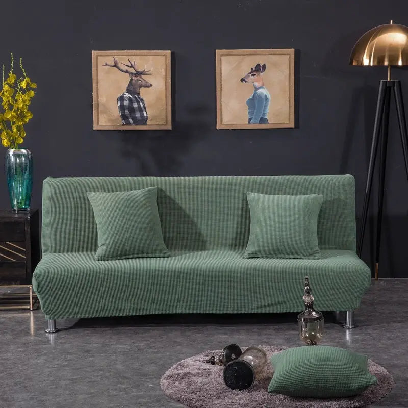 Armrest & Cushion Covers Stretchable Slipcover Élanza Green-M