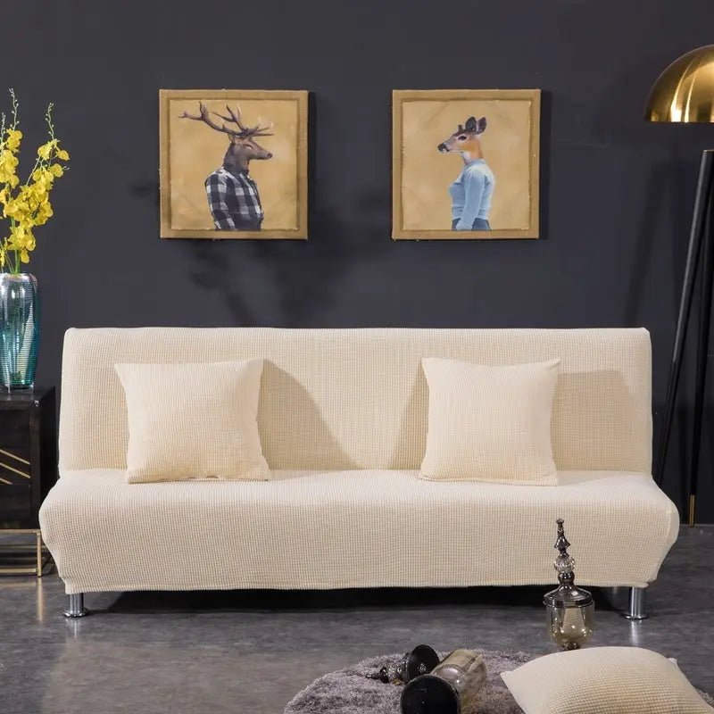Armrest & Cushion Covers Stretchable Slipcover Élanza Yellow-M