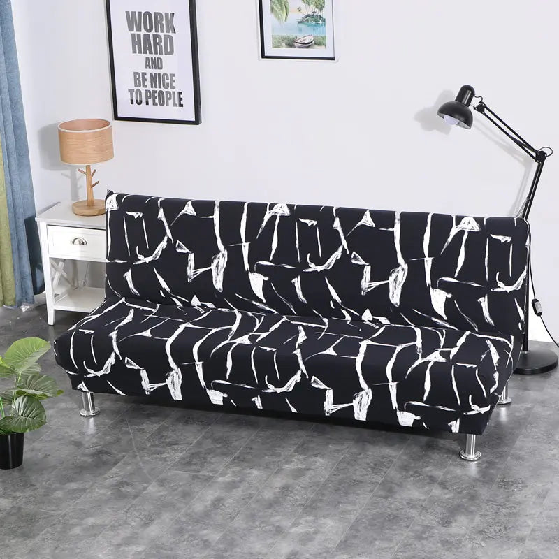 Armrest & Cushion Covers Stretchable Sofabed AURÉLIA Style 8-M