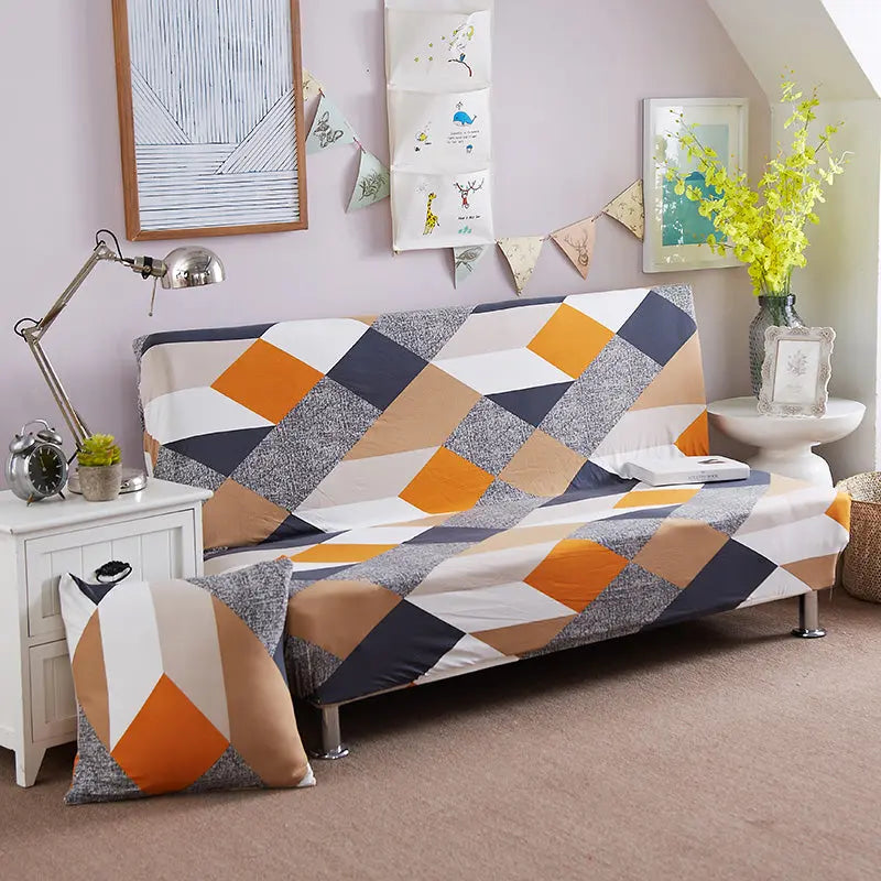 Armrest & Cushion Covers Stretchable Sofabed AURÉLIA Style 9-M