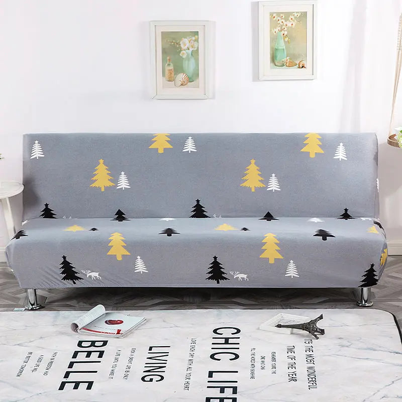 Armrest & Cushion Covers Stretchable Sofabed LUMINE Light yellow-190x 230cm