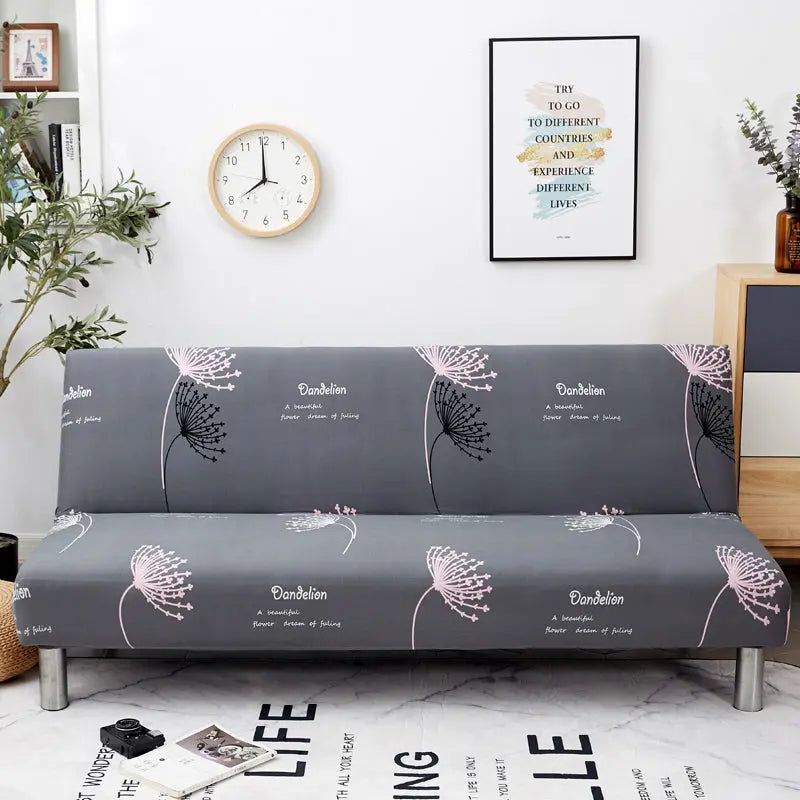 Armrest & Cushion Covers Stretchable Sofabed LUMINE White-190x 230cm