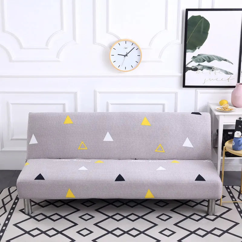 Armrest & Cushion Covers Stretchable Sofabed LUMINE Yellow-150 x185cm