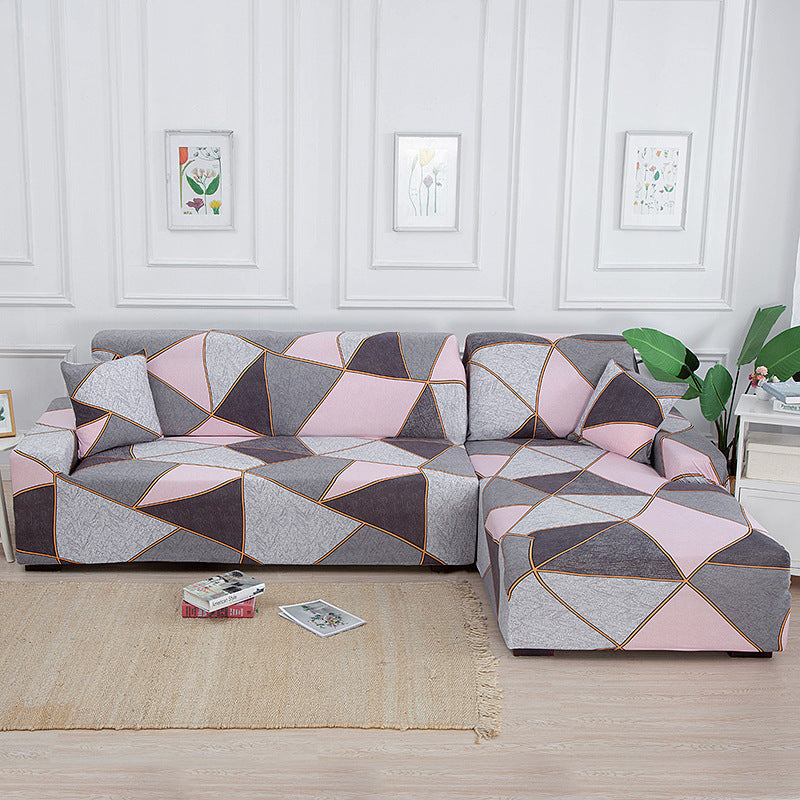 Corner Sofa Cover Minimalist Polyester MIRELLE Colorful Geometry-90x140cm